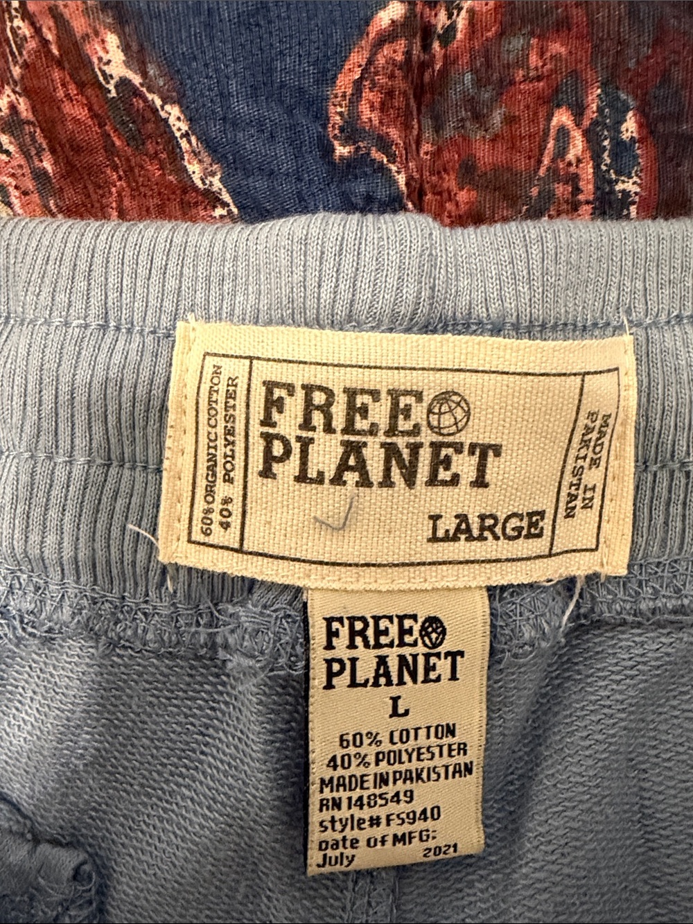 Free Planet Light Blue Pullover Sweatshirt